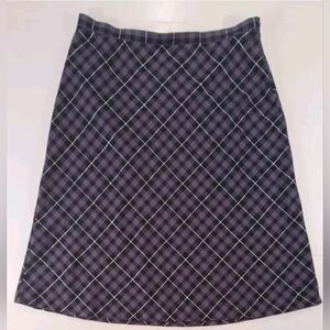Women’s Vintage Plaid Midi Skirt Sz 18 Dark Academia Nerd Core Cosplay Secretary